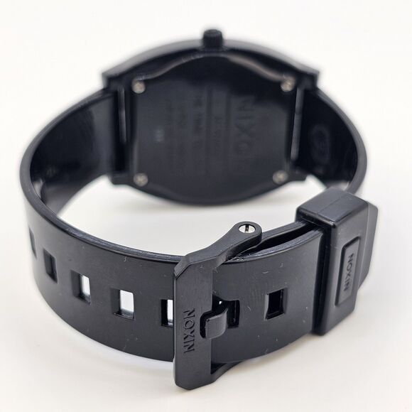 Nixon Time Teller Minimal Unisex Watch 39MM Black Dial Black Bands New Battery - Picture 8 of 13